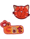 Aplicacion bordada gato 8230-127, blister de 5 ud.