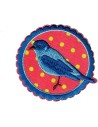 Aplicación bordada pájaro 8230-135, blister de 5 ud.