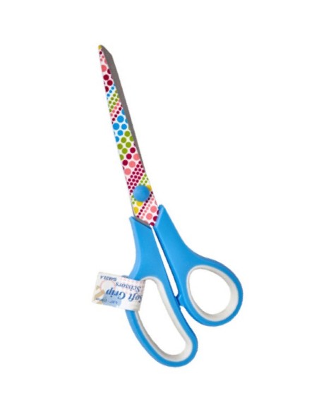 Tijera soft grip B4820.4 azul, unidad