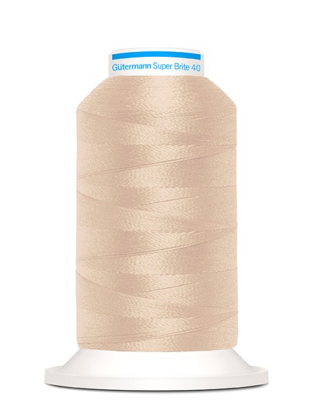 Super brite 40 bordar 1.000 m Gutermann, cono