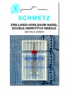 Aguja Schmetz calados gemela 130/705 H ZWIHO Nº100, unidad