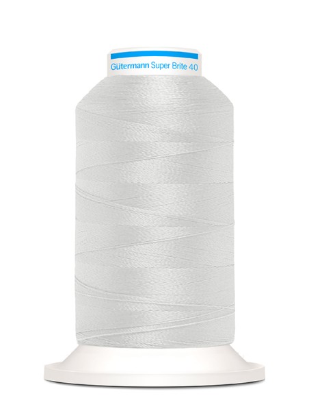 Super brite 40 bordar 1.000 m Gutermann, cono