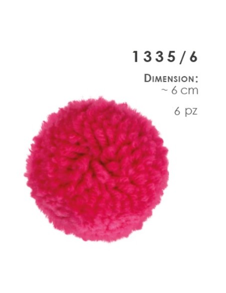 Pompón lana 1335, 6 u