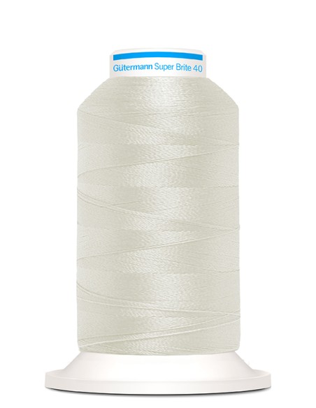 Super brite 40 bordar 1.000 m Gutermann, cono