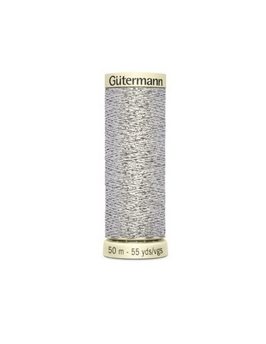Hilo metalizado W251 Gutermann 50 m, 5 bobinas