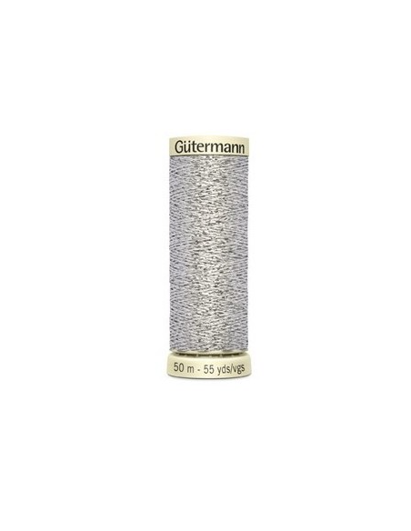 Hilo metalizado W251 Gutermann 50 m, 5 bobinas