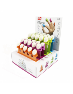 Dedal Prym ergonómico colores 651751, expositor 30 dedales