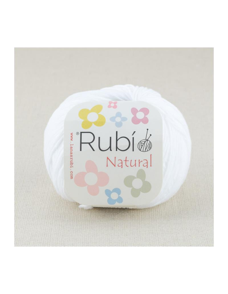 Lana Rubí VHA04 Natural, ovillo de 50 gr. (100% algodón)