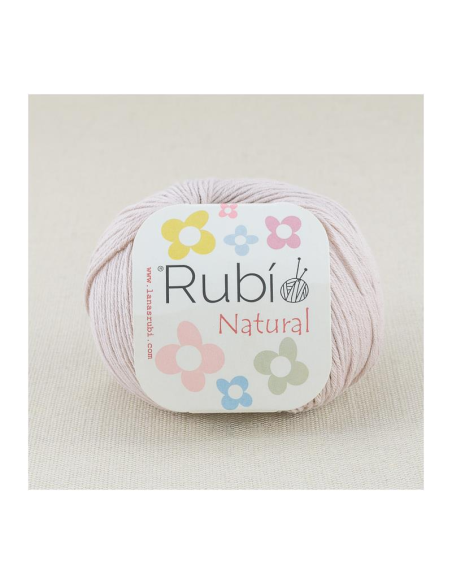 Lana Rubí VHA04 Natural, ovillo de 50 gr. (100% algodón)