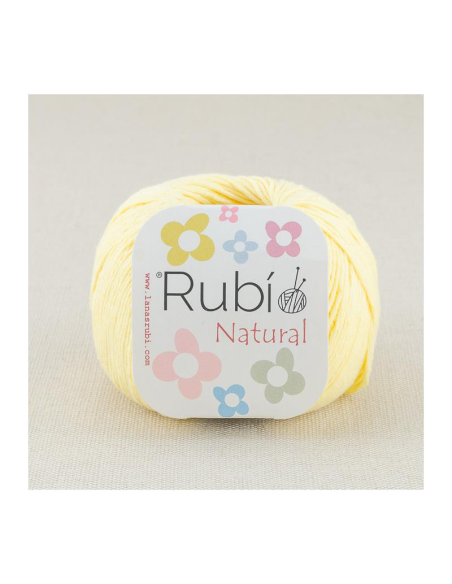 Lana Rubí VHA04 Natural, ovillo de 50 gr. (100% algodón)