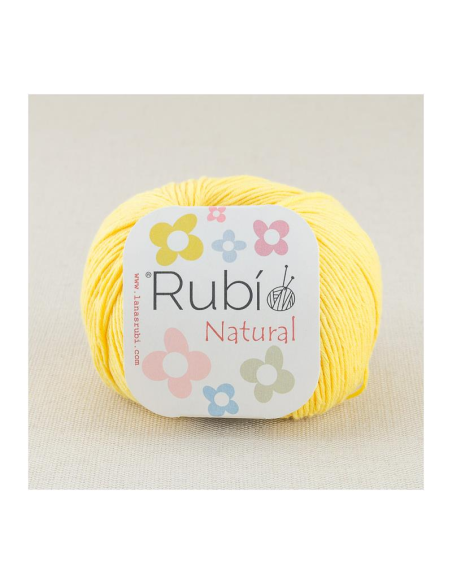 Lana Rubí VHA04 Natural, ovillo de 50 gr. (100% algodón)