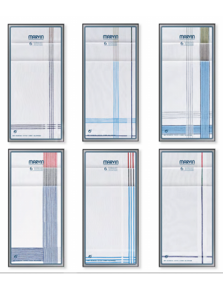 Pañuelo Marvin (324-92 P Y6) 40x40 cm, 6 und. sur