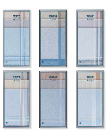 Pañuelo Marvin (324-95 P Y6) 40x40 cm, 6 und. sur