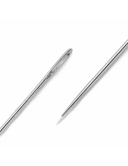 Aguja coser perlas acero Prym 124379 Nº 12, blíster