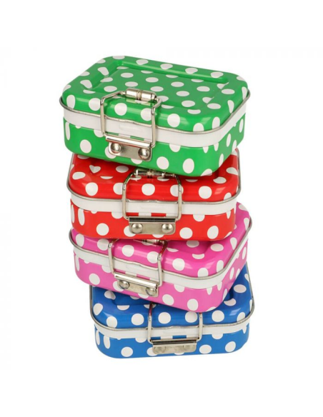 Costurero de viaje Polka dots 99526, pack de 4 surt.