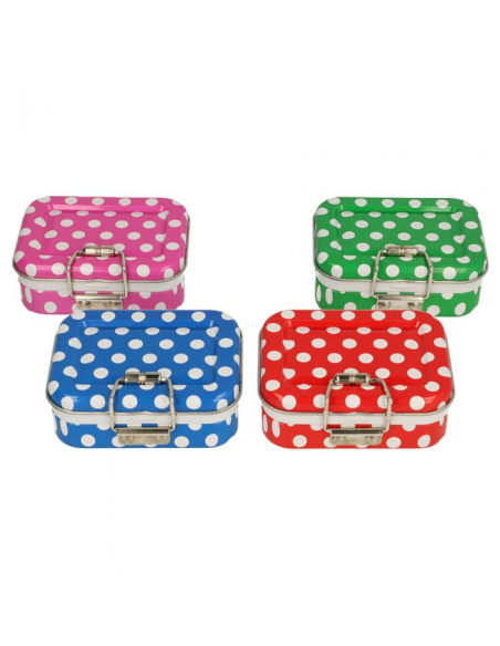 Costurero de viaje Polka dots 99526, pack de 4 surt.