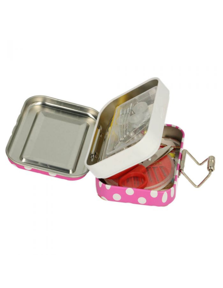 Costurero de viaje Polka dots 99526, pack de 4 surt.
