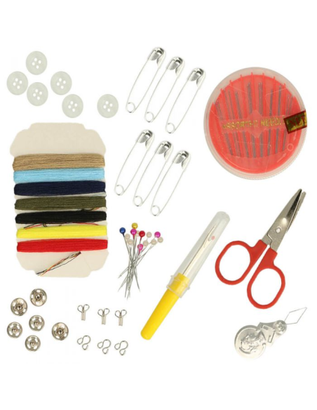 Costurero de viaje Polka dots 99526, pack de 4 surt.