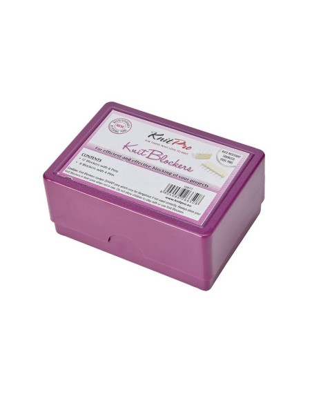 Bloqueador KnitPro blanco 10877, 20 piezas