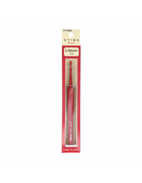 Ganchillo Tulip etimo rojo softgrip, unidad
