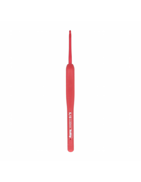 Ganchillo Tulip etimo rojo softgrip, unidad