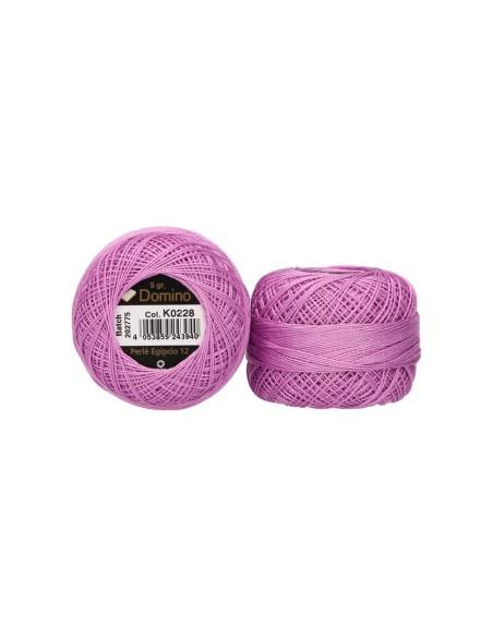 Perlé Domino Nº 12 5 gr, 10 ovillos