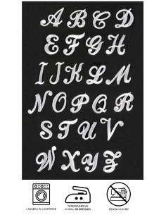 Letras termoadhesivas mod. 43 (2,6 cm), 6 u