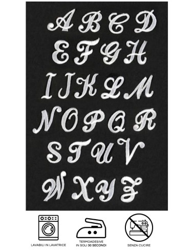 Letras termoadhesivas mod. 43 (2,6 cm), 6 u