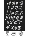 Letras termoadhesivas mod. 43 (2,6 cm), 6 u