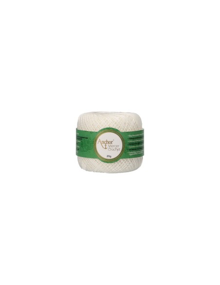 Perlé Anchor Mercer Crochet 20 gr, 10 ovillos