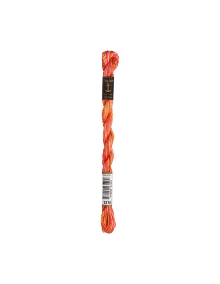 Hilo Anchor Perlé bordar mano multicolor Nº 5 4515, 12 madejas