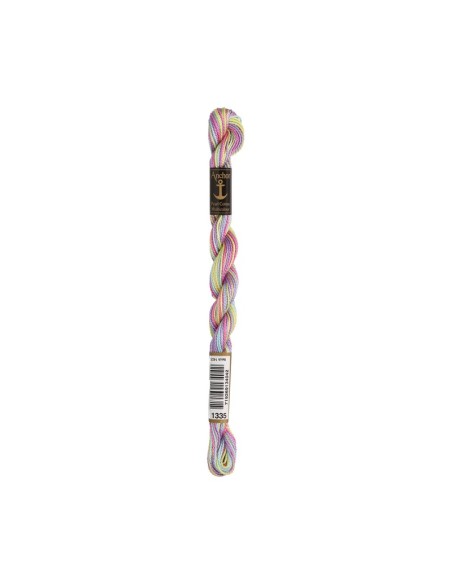 Hilo Anchor Perlé bordar mano multicolor Nº 5 4515, 12 madejas
