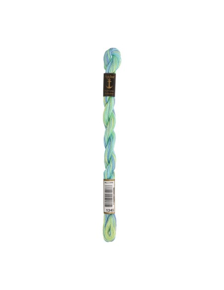 Hilo Anchor Perlé bordar mano multicolor Nº 5 4515, 12 madejas
