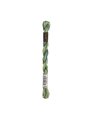 Hilo Anchor Perlé bordar mano multicolor Nº 5 4515, 12 madejas
