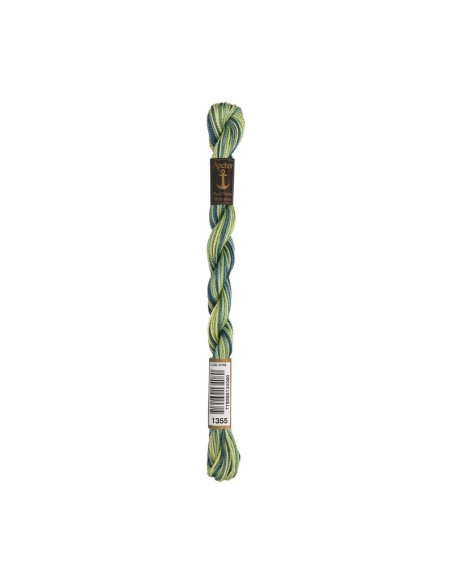 Hilo Anchor Perlé bordar mano multicolor Nº 5 4515, 12 madejas