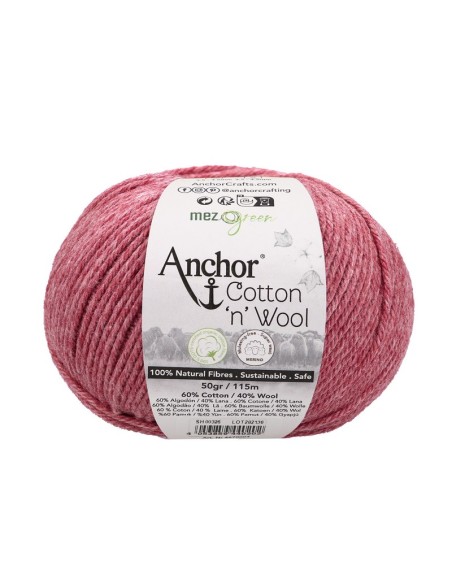 Hilo Anchor Cotton 'n' Wool 4670004, ovillo 50 gr.