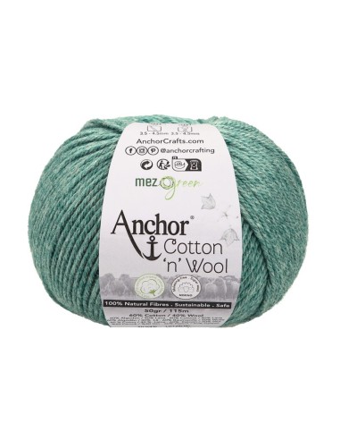 Hilo Anchor Cotton 'n' Wool 4670004, ovillo 50 gr.