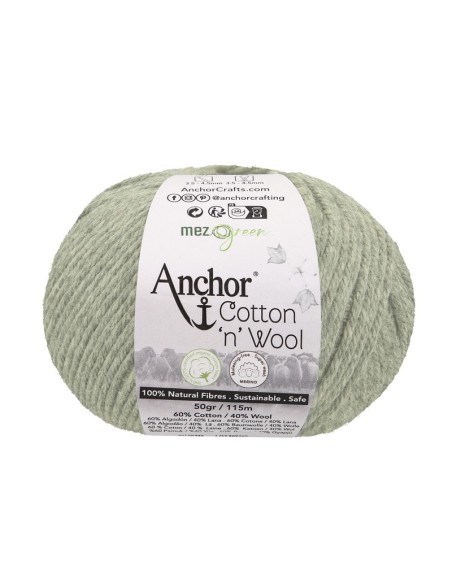Hilo Anchor Cotton 'n' Wool 4670004, ovillo 50 gr.