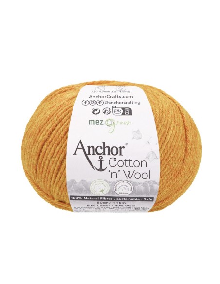 Hilo Anchor Cotton 'n' Wool 4670004, ovillo 50 gr.