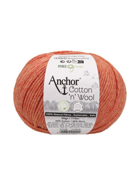 Hilo Anchor Cotton 'n' Wool 4670004, ovillo 50 gr.