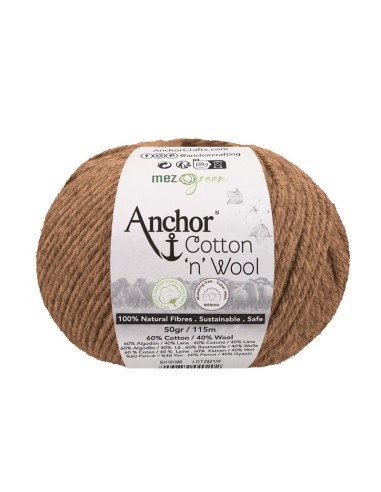 Hilo Anchor Cotton 'n' Wool 4670004, ovillo 50 gr.