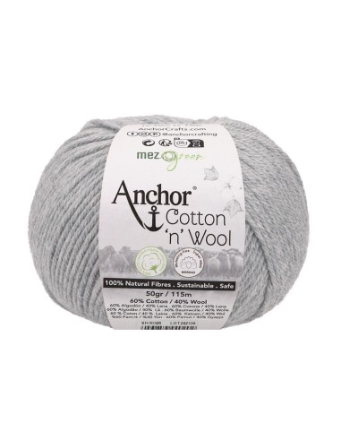 Hilo Anchor Cotton 'n' Wool 4670004, ovillo 50 gr.