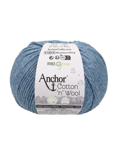 Hilo Anchor Cotton 'n' Wool 4670004, ovillo 50 gr.