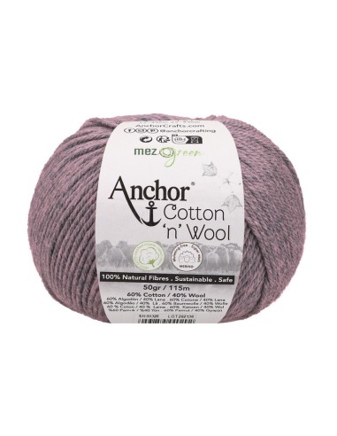 Hilo Anchor Cotton 'n' Wool 4670004, ovillo 50 gr.