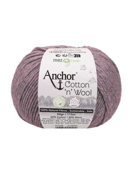 Hilo Anchor Cotton 'n' Wool 4670004, ovillo 50 gr.