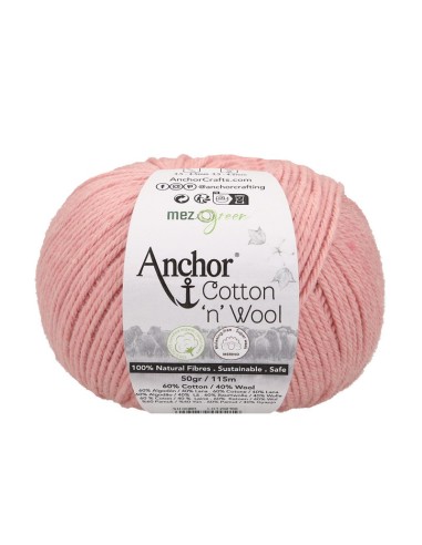Hilo Anchor Cotton 'n' Wool 4670004, ovillo 50 gr.