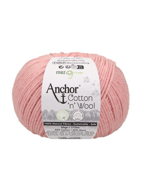 Hilo Anchor Cotton 'n' Wool 4670004, ovillo 50 gr.