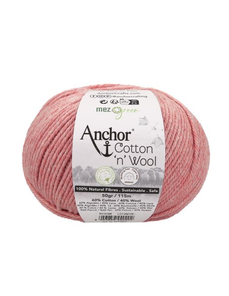 Hilo Anchor Cotton 'n' Wool 4670004, ovillo 50 gr.