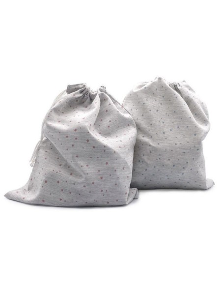 Bolsa merienda 1623 estrellas s/panama, 6 u surtidas