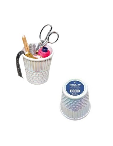 Dedal cubilete grande blanco perlado H4911.WH
